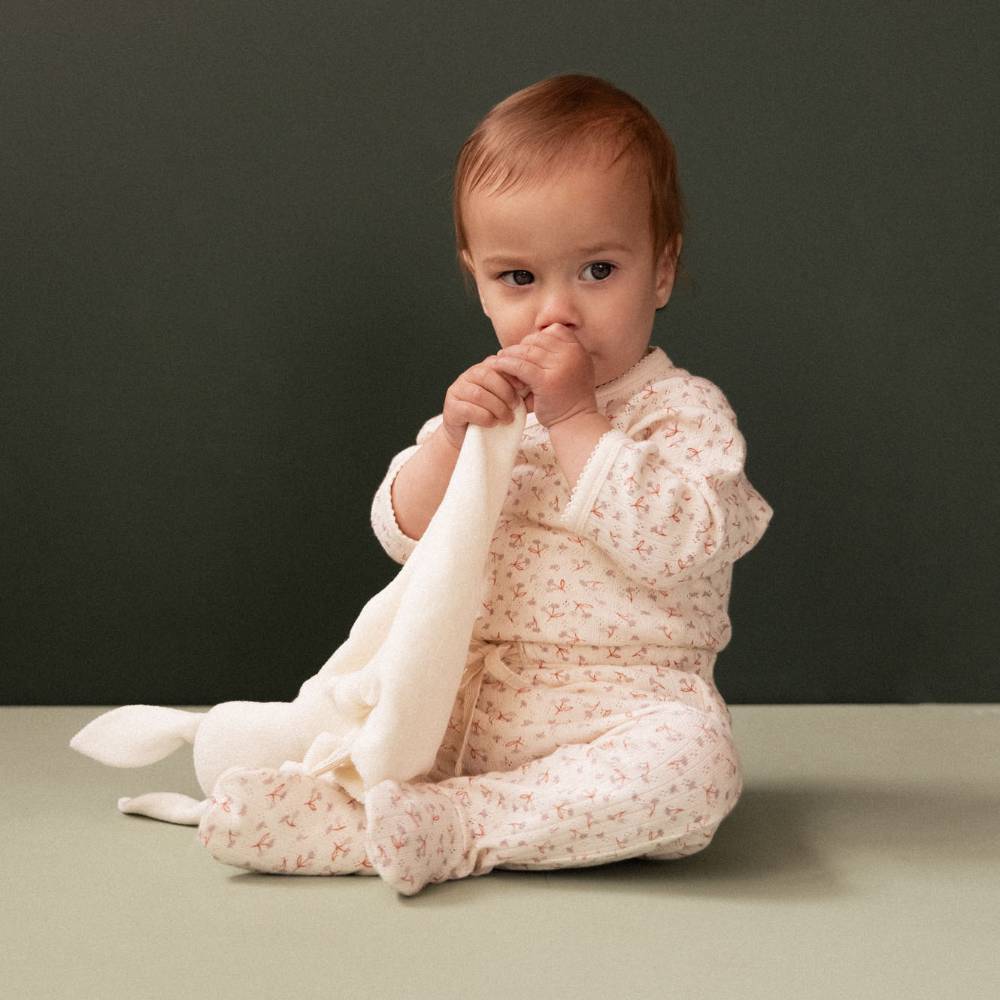 Nature Baby Pointelle Long Sleeve Bodysuit