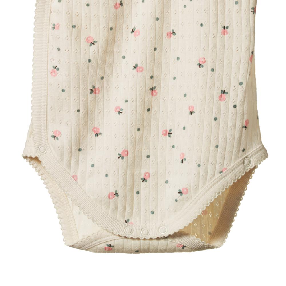 Nature Baby Short Sleeve Kimono Pointelle Bodysuit