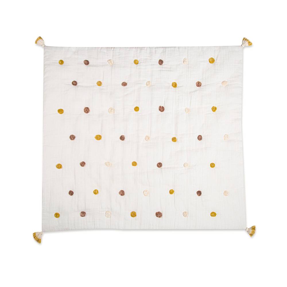 Crane Baby Kendi Pom Pom Blanket