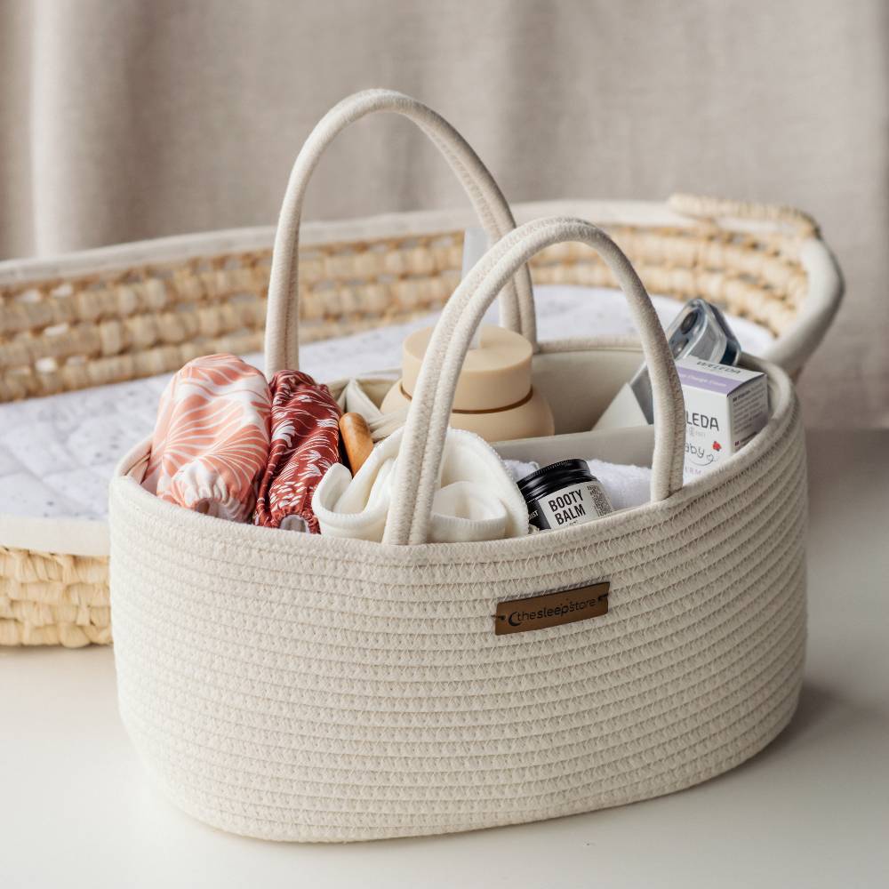 The Sleep Store Cotton Rope Nappy Caddy