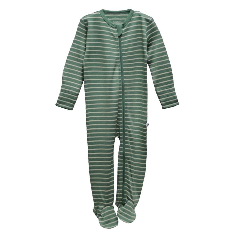 The Sleep Store Jersey New Zealand Merino Wool Footed Zipsuit - Prem