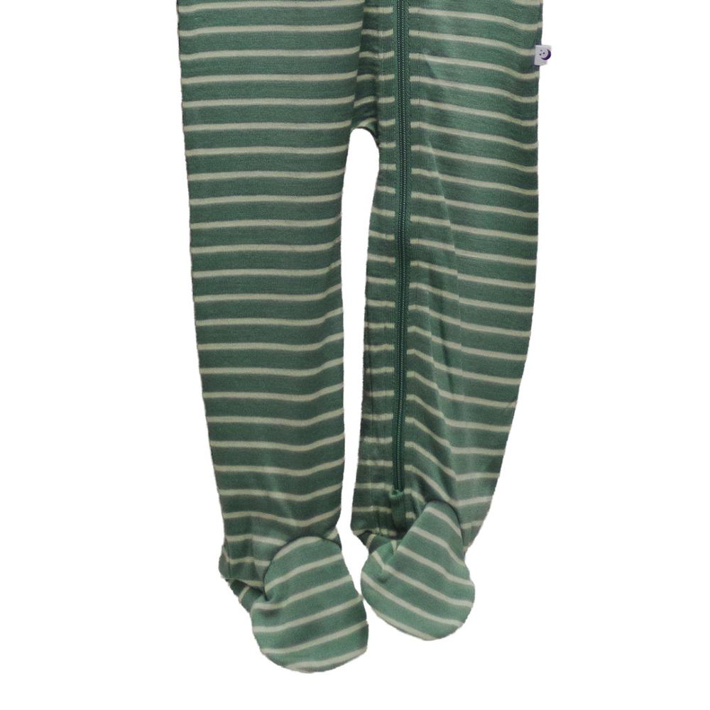The Sleep Store Jersey New Zealand Merino Wool Footed Zipsuit - Prem