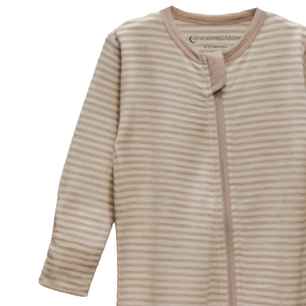 The Sleep Store Jersey New Zealand Merino Wool Footed Zipsuit - Prem