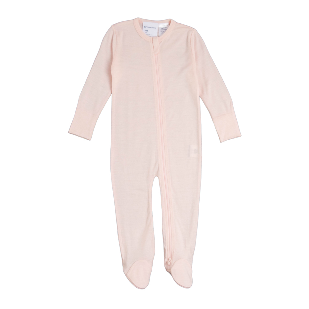 The Sleep Store Jersey Merino - Footed Zipsuit - Prem