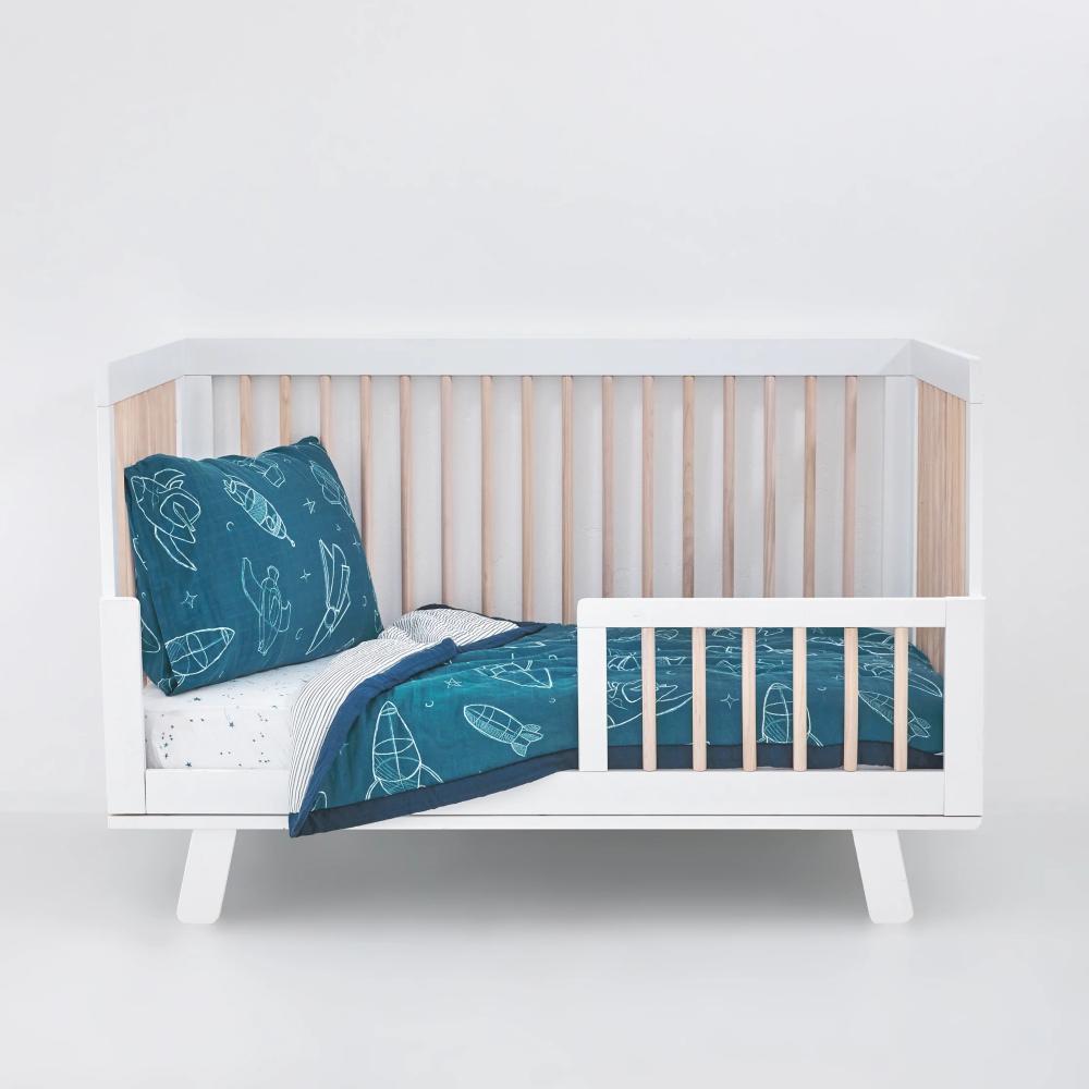 Muslin Bedding Set (Cot sheet, comforter + pillowcase) - Clearance