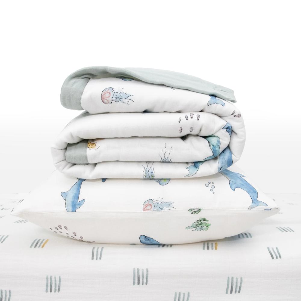 Little Unicorn Cotton Muslin Toddler Bedding Set