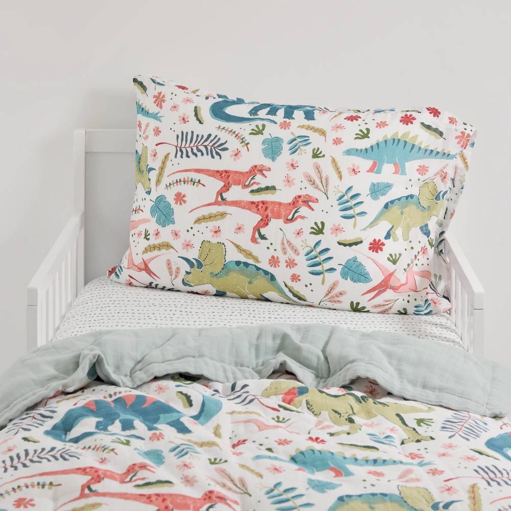 Muslin Bedding Set (Cot sheet, comforter + pillowcase) - Clearance