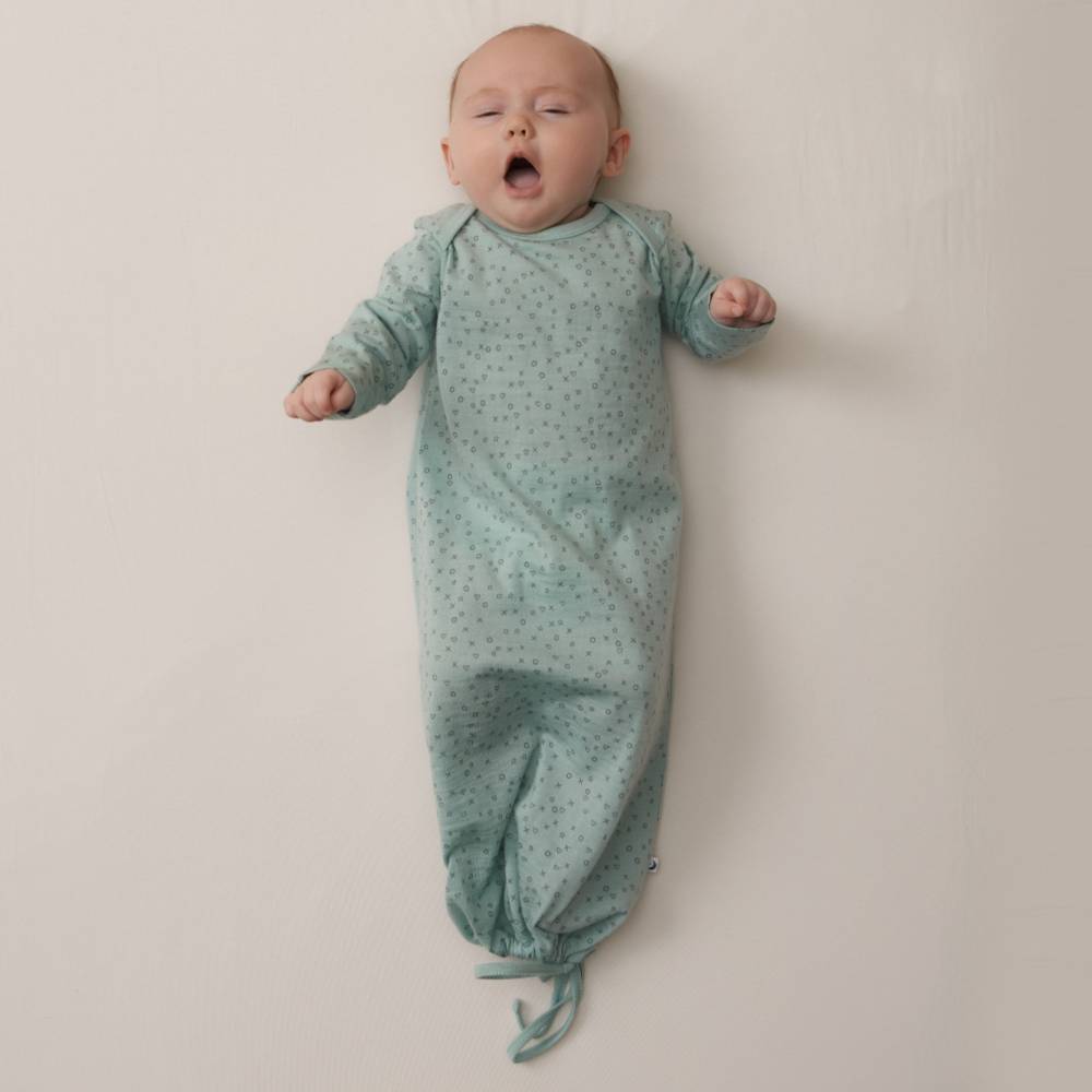 The Sleep Store Jersey NZ Merino Drawstring Baby Gown - Clearance