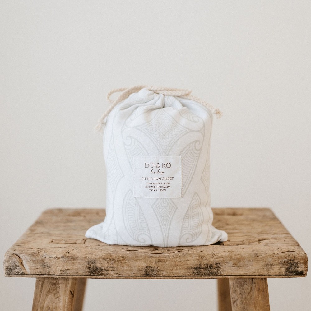 BO & KO Baby Fitted Cot Sheet 70 x 130cm