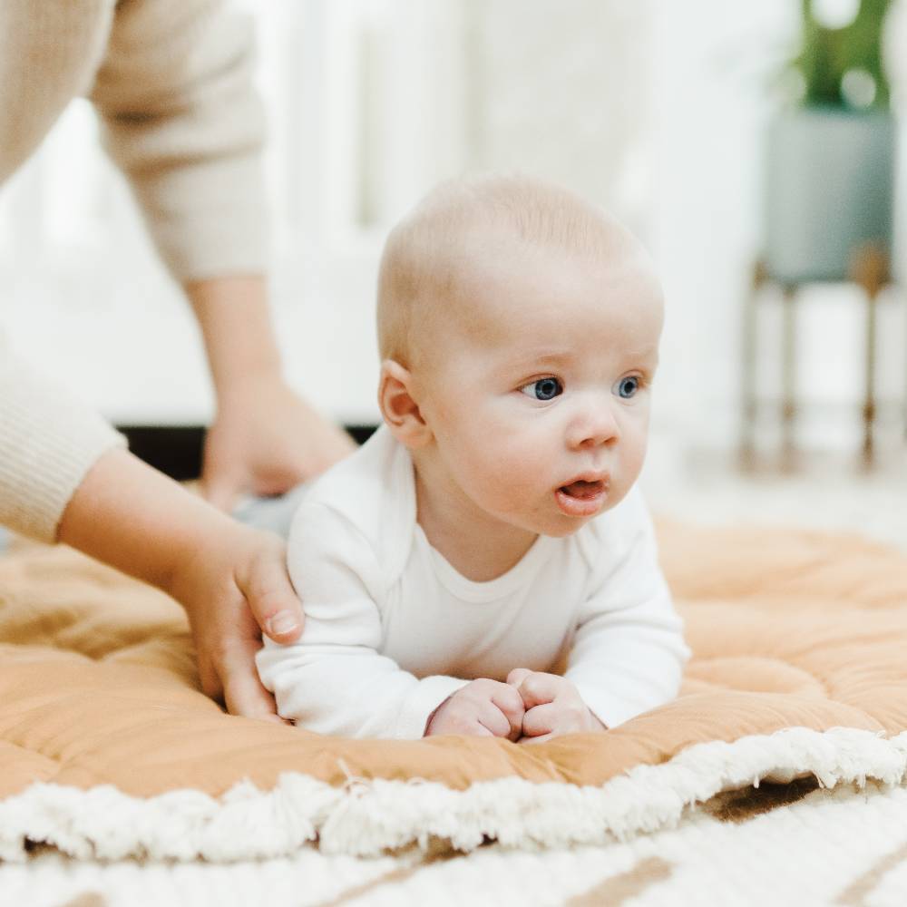 Crane Baby Reversible Quilted Playmat - Willow