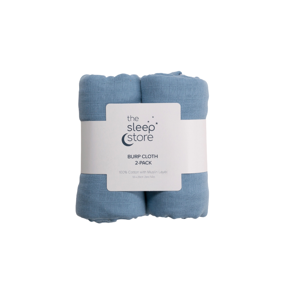 The Sleep Store Muslin Burp Cloth 2pk The Sleep Store Muslin Burp Cloth 2pk