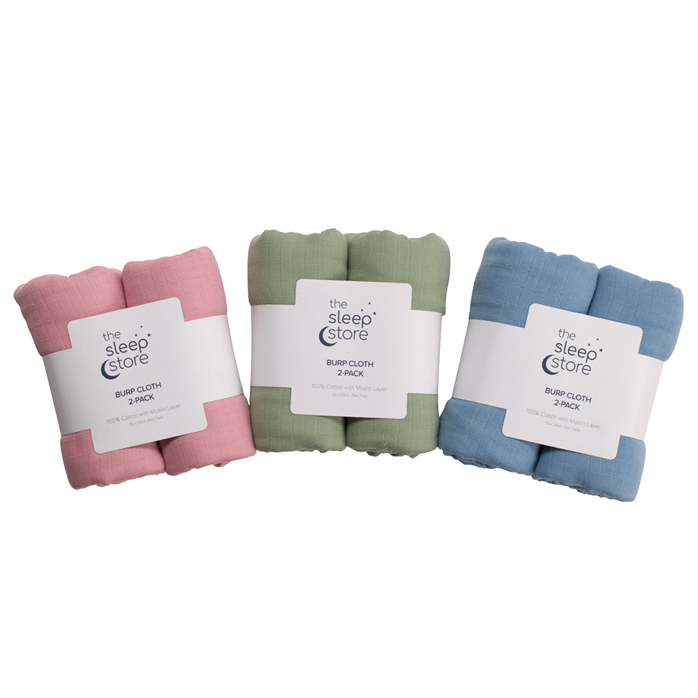 The Sleep Store Muslin Burp Cloth 2pk The Sleep Store Muslin Burp Cloth 2pk