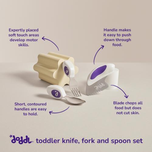 Doddl Beginner Cutlery Set - 3 Piece