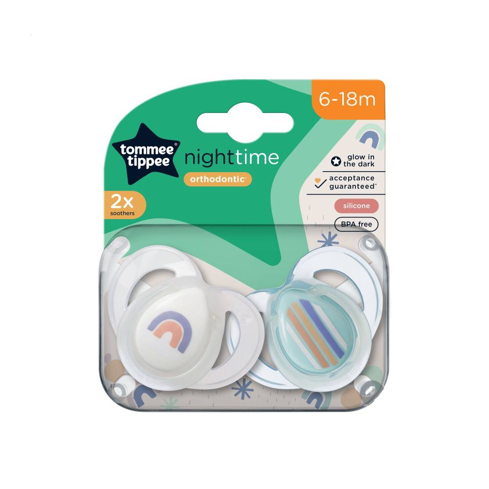 Tommee Tippee - Glow Night Soothers 2 Pack