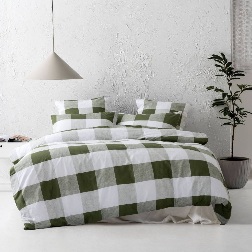 Nu Edition Alec Duvet Cover Set - Olive