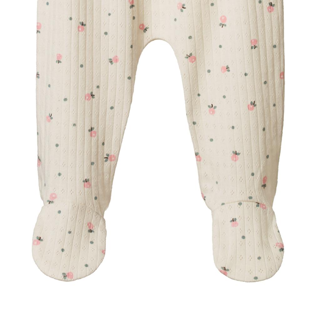 Nature Baby Pointelle Footed Romper