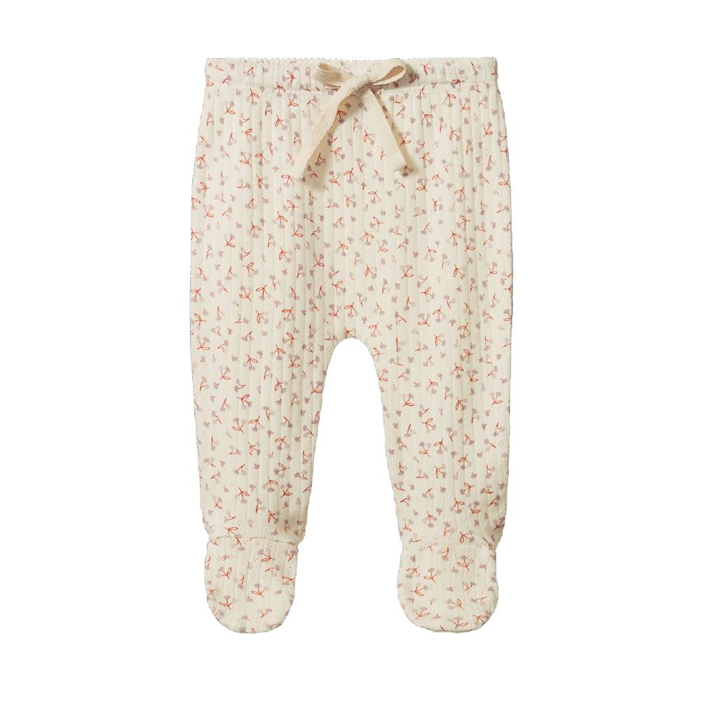 Nature Baby Pointelle Footed Romper