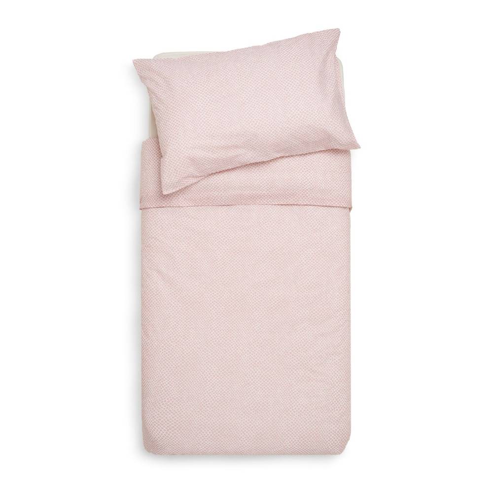 Jollein Duvet Cover Set Cot - Snake Pale Pink