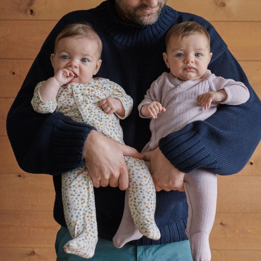 Nature Baby Merino Kimono Pointelle Stretch & Grow