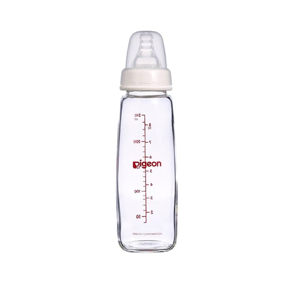 Pigeon - Peristaltic Nipple Nursing Glass Bottle