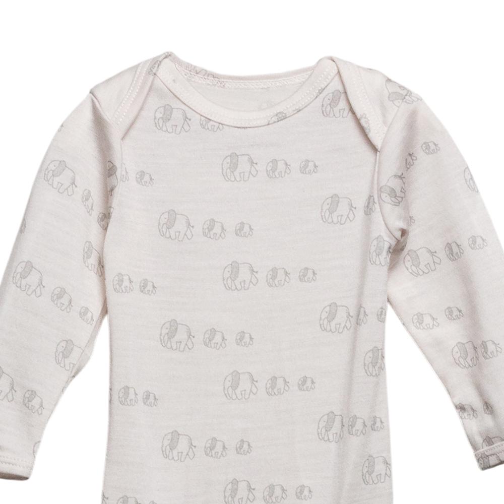 The Sleep Store All Seasons Merino/Tencel Long Sleeve Bodysuit - Newborn - 4 years