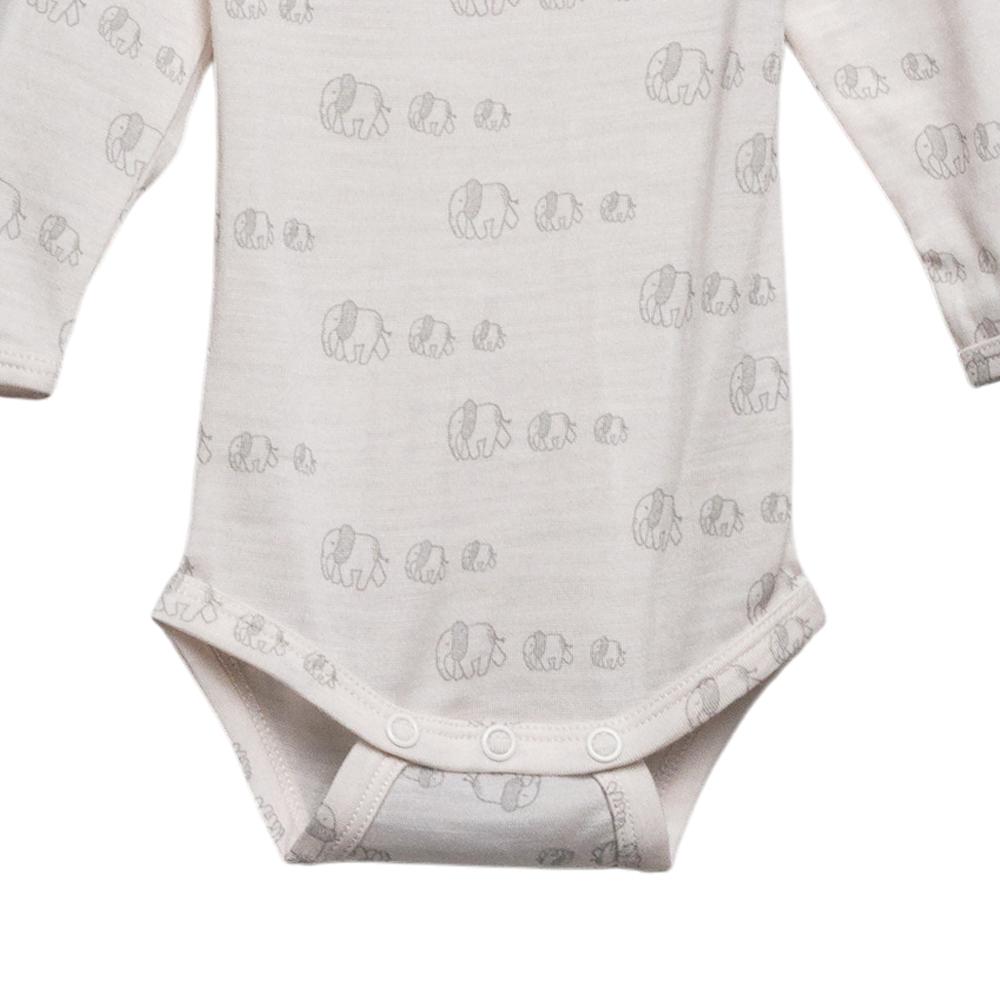The Sleep Store All Seasons Merino/Tencel Long Sleeve Bodysuit - Newborn - 4 years