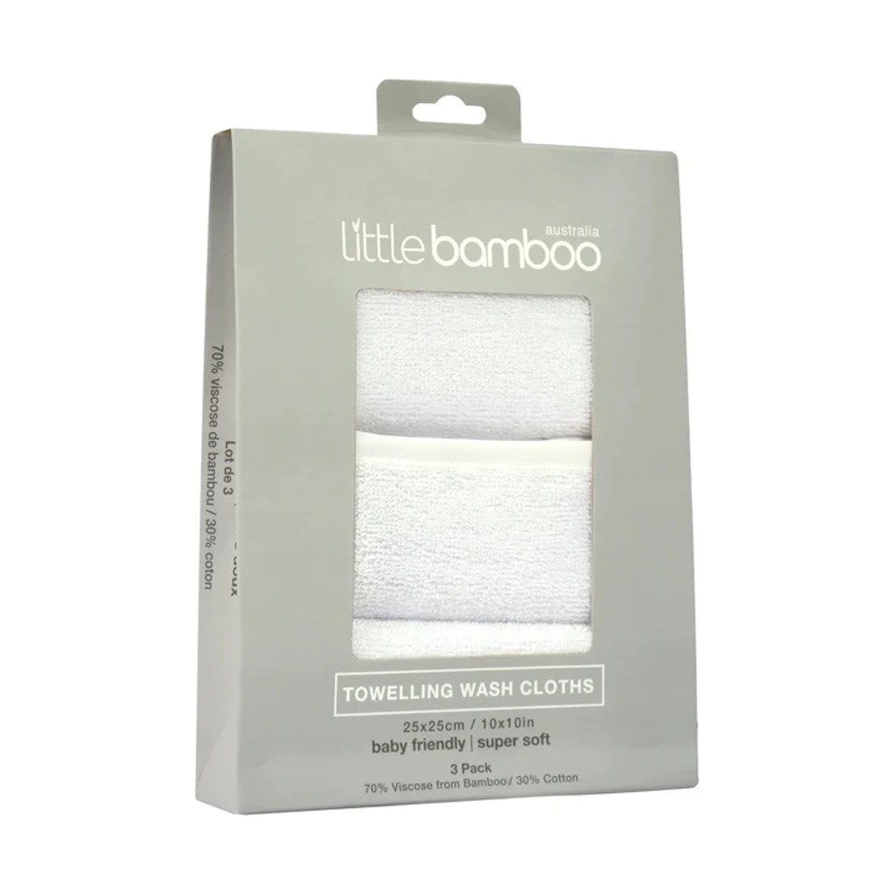 Little Bamboo - Towelling Washers 3 Pack