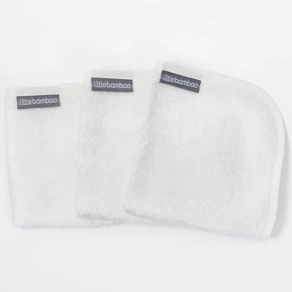 Little Bamboo - Towelling Washers 3 Pack - Clearance