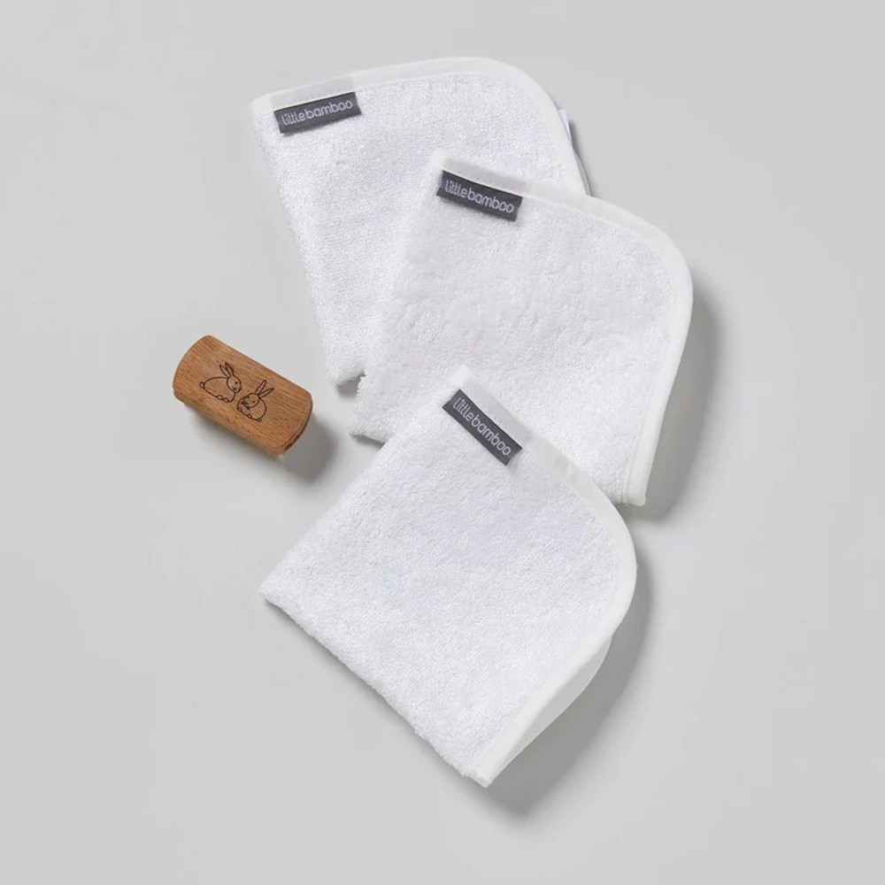 Little Bamboo - Towelling Washers 3 Pack - Clearance