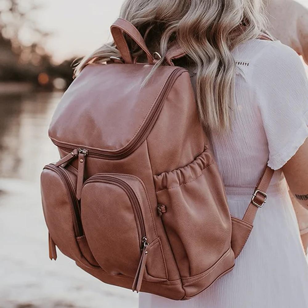 Oi Oi Vegan Leather Signature Nappy Backpack