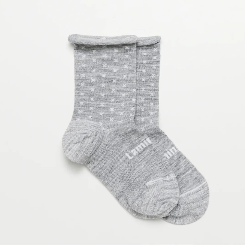 Lamington Womens Crew Merino Roll Top Socks