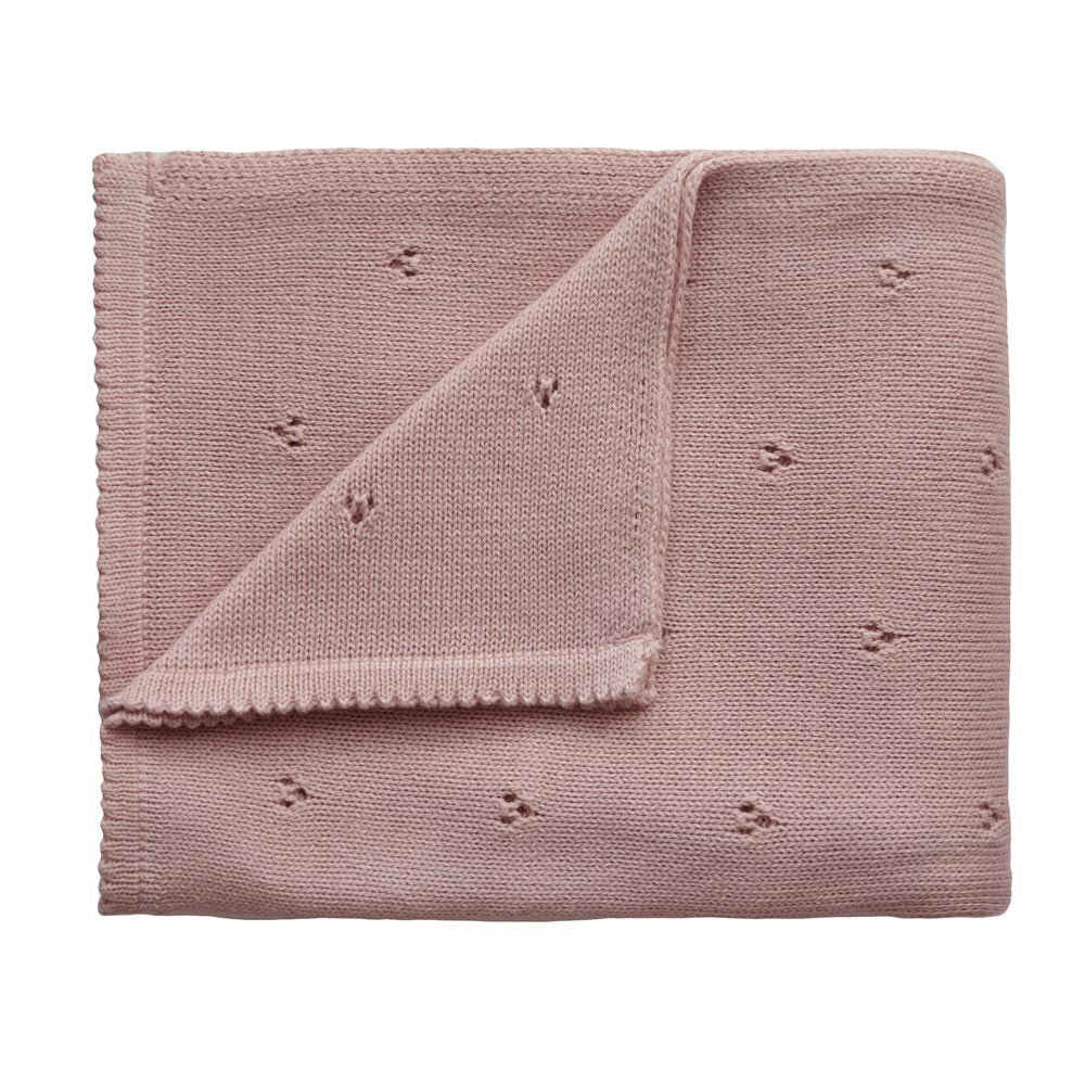 Mushie Pointelle Knitted Blanket