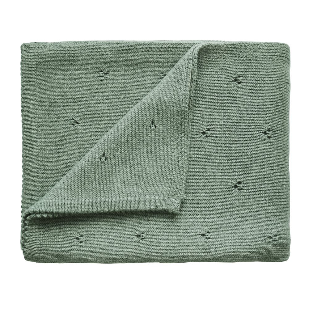 Mushie Pointelle Knitted Blanket