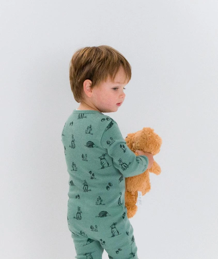 Premium Midweight Merino Zipsuit with Grippy Soles