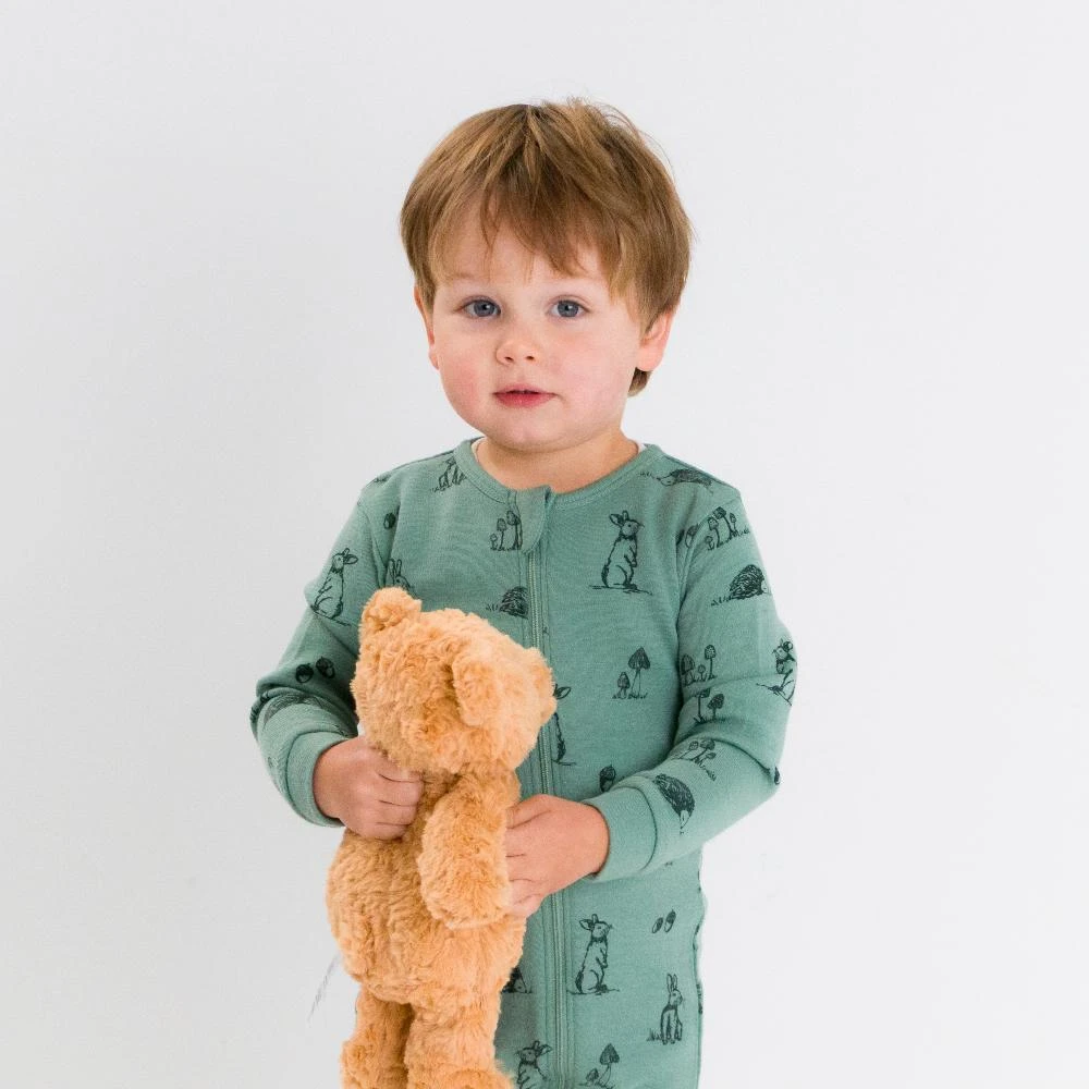 Premium Midweight Merino Zipsuit with Grippy Soles