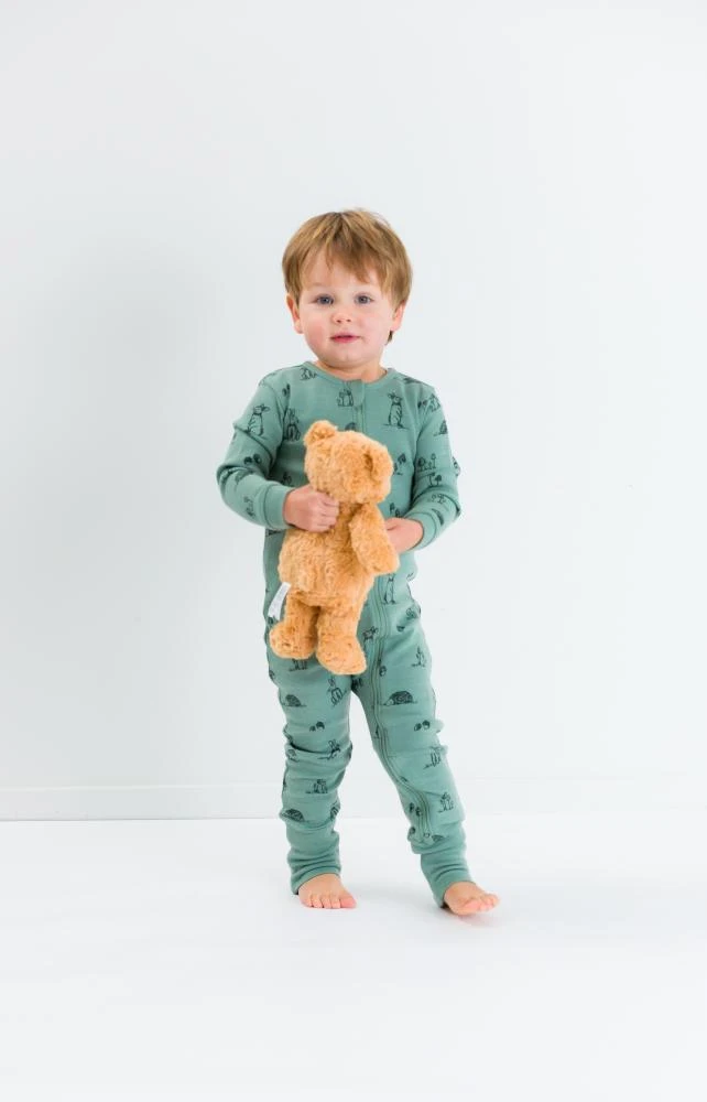 Premium Midweight Merino Zipsuit with Grippy Soles