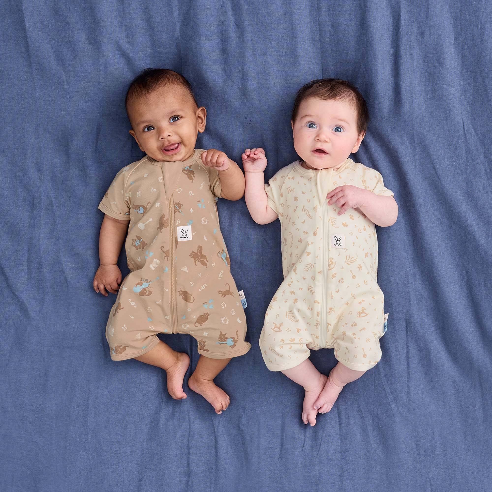 ergoPouch 0.2 Tog Organic Cotton Short Sleeve Layers
