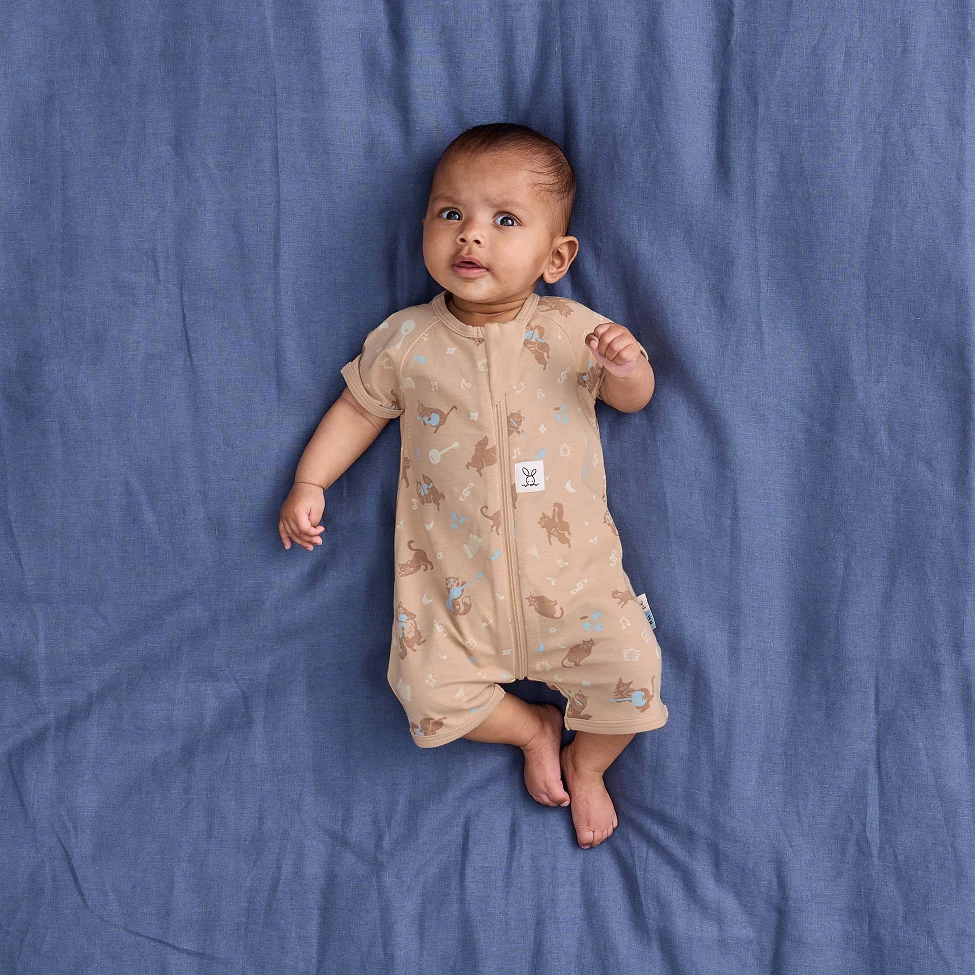 ergoPouch 0.2 Tog Organic Cotton Short Sleeve Layers
