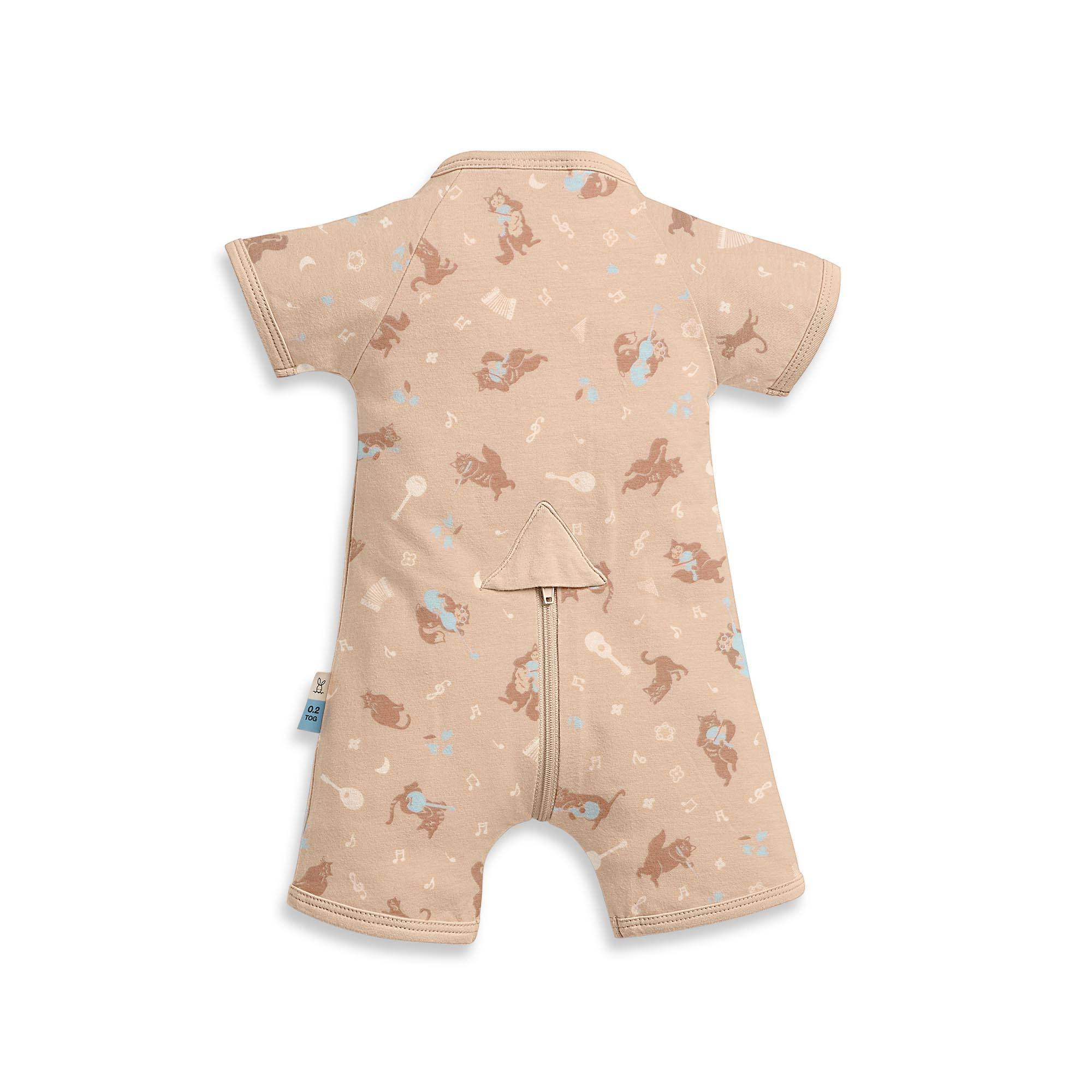 ergoPouch 0.2 Tog Organic Cotton Short Sleeve Layers