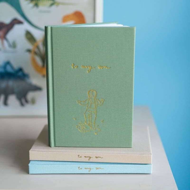 Forget Me Not Baby Journal - to my Son