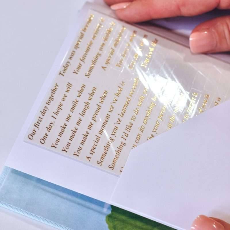 Forget Me Not Baby Journal - to my Son