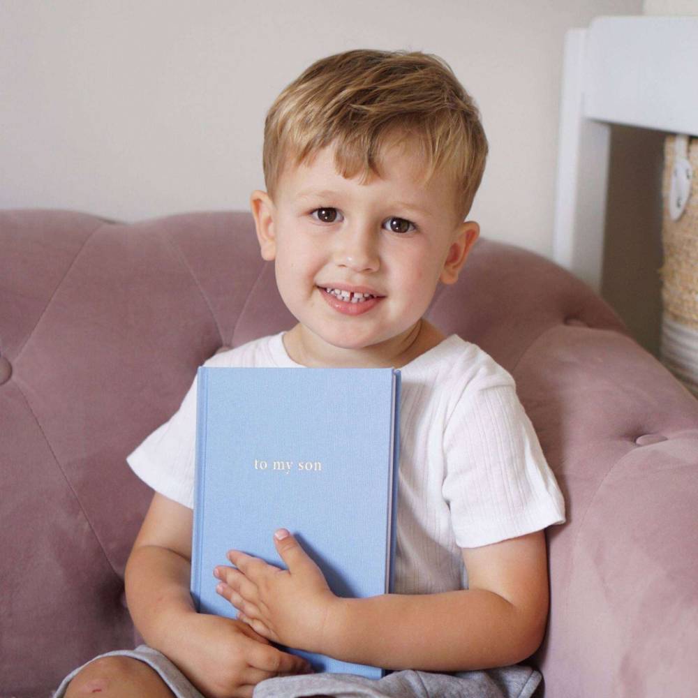 Forget Me Not Baby Journal - to my Son