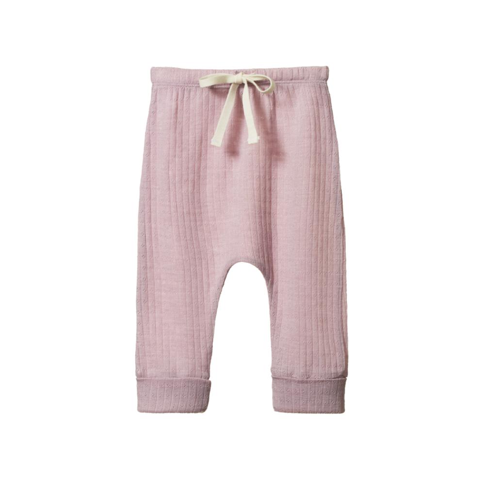 Nature Baby Merino Pointelle Drawstring Pants