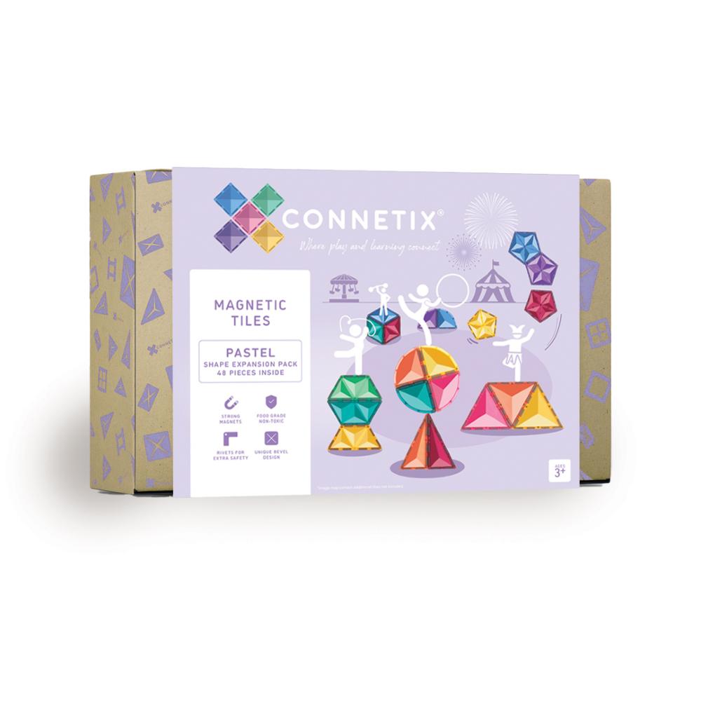 PRE-ORDER Connetix Pastel Shape Expansion Pack - 48 piece