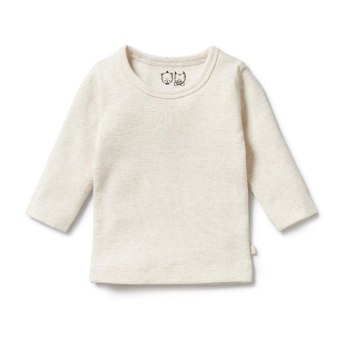 Wilson & Frenchy Organic Stripe Rib Long Sleeve Top