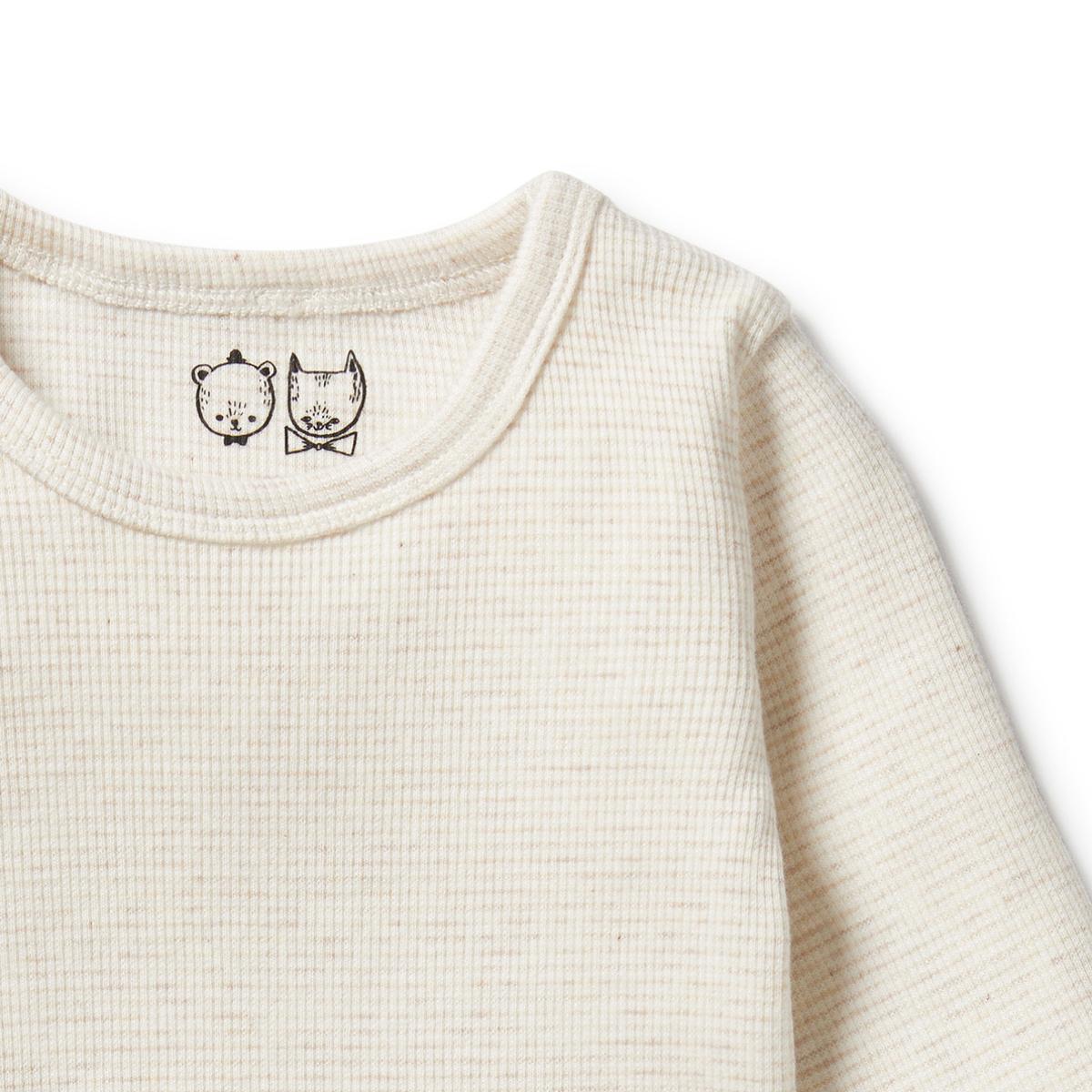 Wilson & Frenchy Organic Stripe Rib Long Sleeve Top