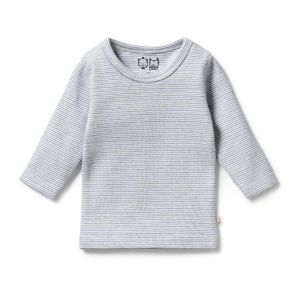 Wilson & Frenchy Organic Stripe Rib Long Sleeve Top