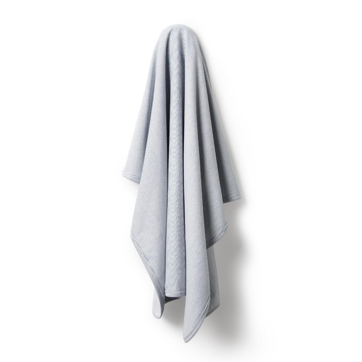 Wilson & Frenchy Organic Stripe Rib Bunny Rug/Swaddle Blanket