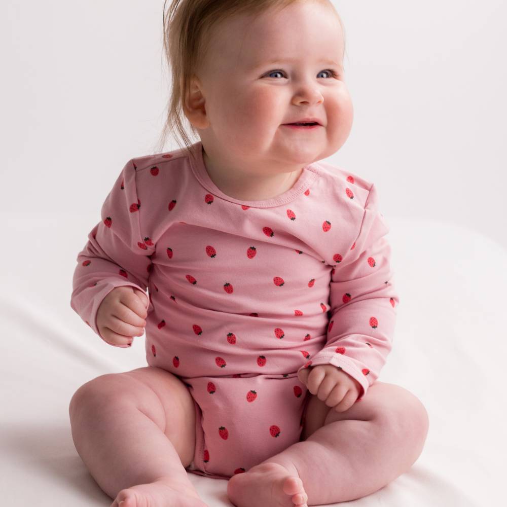 Extendable Organic Cotton Long Sleeve Bodysuit