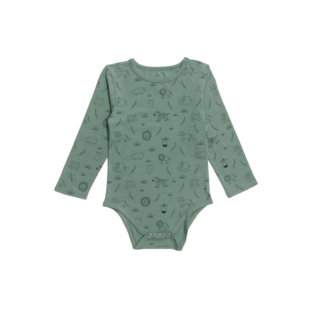 Extendable Organic Cotton Long Sleeve Bodysuit
